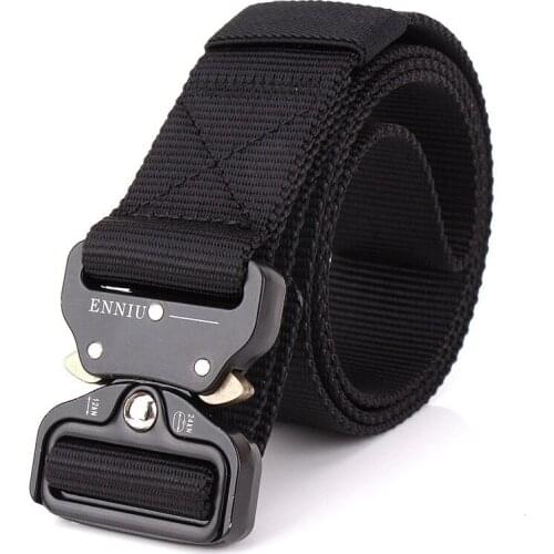 Tactical Belts 125CM Swat Military Equipment Quickly Unlock Army Belt 100% Nylon Waistbanc Mens Heavy Duty US Soldier Combat