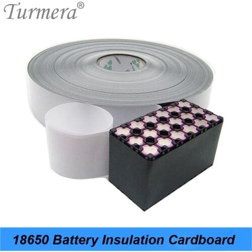 Turmera 1M 65mm 120mm 180mm 330mm 18650 Battery Insulation Cardboard with Adhesive for 21700 26550 32650 32700 Lifepo4 Battery J