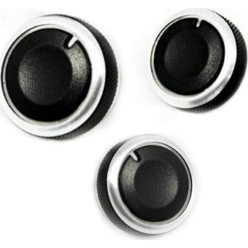 Interior Mouldings Brand New 3 PCS Aluminum Alloy Air-Conditioning Knobs Switch For Mazda3 Mazda 3 2003-2009