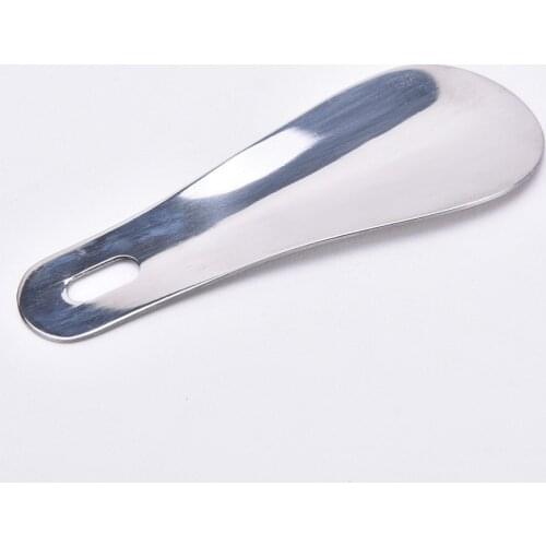 1PCS 10cm Silver Stainless Steel Metal Shoe Horn Spoon Shoehorn Professional Mini Shoe Horn Insoles Accessories