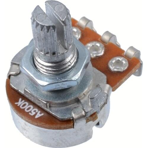 1pcs A500K Split Shaft Pots Potentiometer Guitar Audio Tone Guitar Parts Switch Knobb Dropshipping