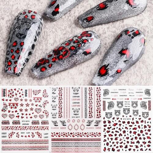 1pcs Sexy Red Lips 3D Nail Art Sticker Nails Decoration Artificial flowers for decoration paper christmas gift New year 2021