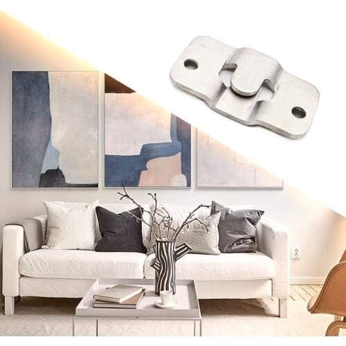 10Pcs to 20Pcs stainless steel 201 Frame Hook Picture Hangers Picture Frame Hangers Art Work Photo Wall Hook with screws