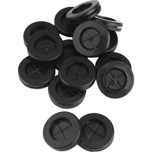 15Pcs Rubber Grommets Double-Sided Round Synthetic Rubber Grommets Wire Protection Firewall Plug Grommet cable holder protector