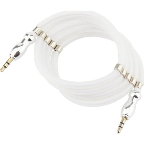 1M Jack 3.5mm Audio Cable Magnetic Car Aux Cord for Phone MP3 MP4 Headphone Speaker Wire Line