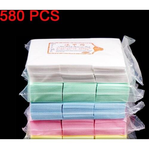 400/600 Pcs Cotton Nail Art Removal Wipes Lint Paper Pad Gel Polish Cleaner Manicure Nail Remover 100% Cotton Napkins
