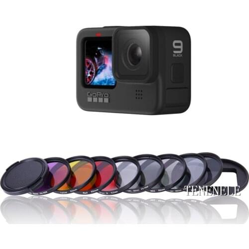 Action Camera Accessories For Gopro Hero 9 Black Lens Filter UV/CPL/ND Neutral Density Polar Body Protection Set Go Pro Hero9