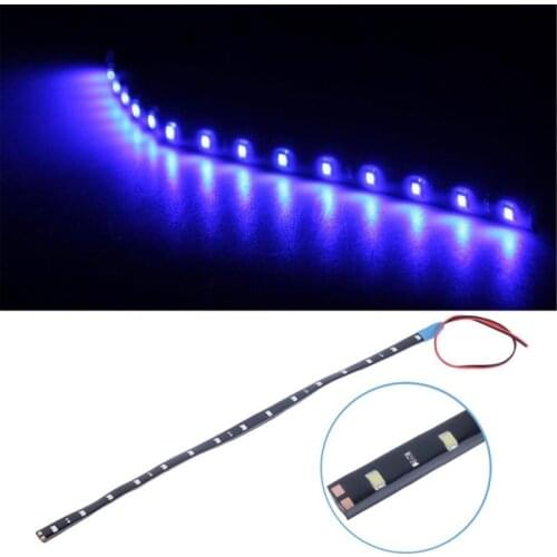 Car Atmosphere Lights Strip Waterproof 30cm 15 LED 6000K 12V Car Lighting Flexible Decorative Light Strip Bar Auto Accessories