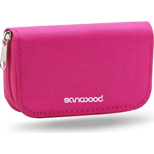 SANWOOD Memory Card Storage Carrying Pouch Case Holder Wallet 18 slots for SD/SDHC/MMC/XD/Sony Memory Stick Pro Duo/Mini SD