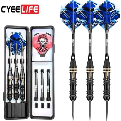 CyeeLife New 3pcs/Set 18g 20g 22g 24g Professional Tungsten Steel Needle Darts With Flights Sports Shafts Dart Darts Tip
