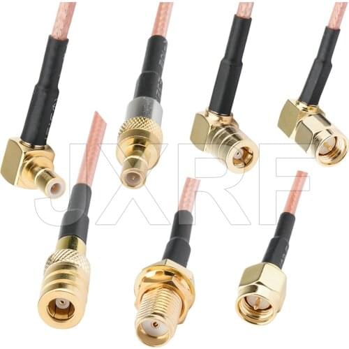 JXRF SMA Male Plug to SMB Female jack SMB to SMB RF Coaxial Jumper Pigtail Cable RG316 Cable assemblies For Radio Antenna