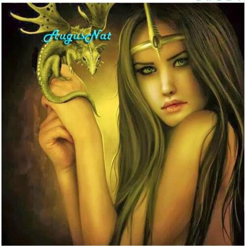 Beauty diamond painting full drill animals wall art dragon home decor diamond drawing kit diamond dotz dinosaur stickers sewing