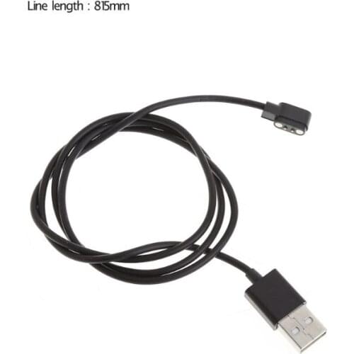 Magnetic Charge Charging Cable For Smart Watch with Magnetics Plug For 2 Pins Distances 2.84mm Black Novel Power Charger Cables