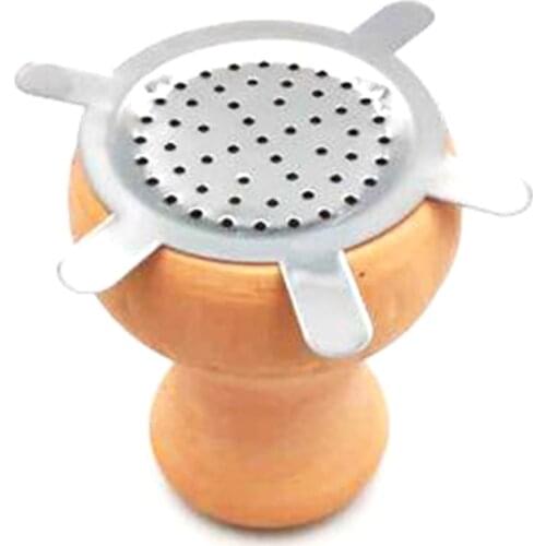 Metal Hookah Charcoal Holder With Hole Silver Chicha Shisha