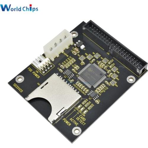 5V SD Card Module SD Socket to 40Pin IDE 3.5'' Hard Disk Drive Adapter Cards Converter for Arduino SDXD Card 1309 Chip ATA IDE