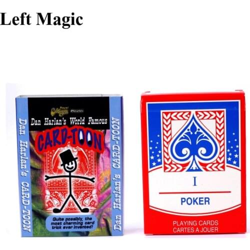 Cartoon Cardtoon Deck Playing Card Toon sprite magic trick for professional magician Animation Mental Prediction illusion