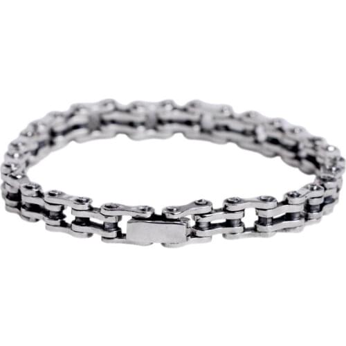 S925 silver mens boutique chain bracelet single man domineering 925 silver bracelet high quality brand new product