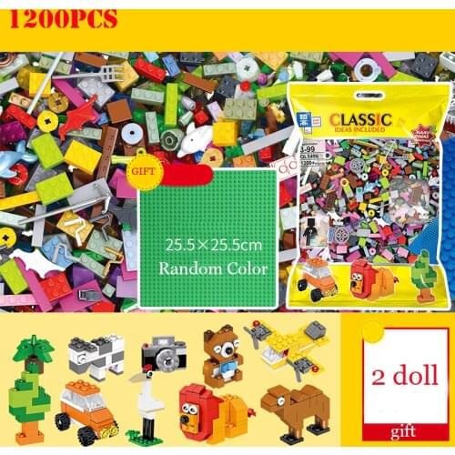 City DIY Creative Colorful Building Blocks Bulk Sets Friends Bricks Educational Toys For Children Kids Christmas Gifts