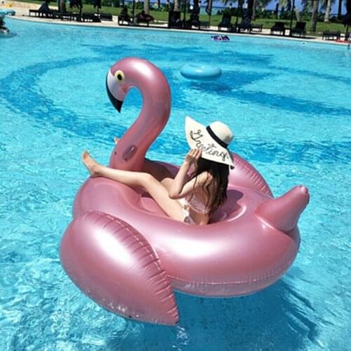 Flamingo Swan Ride Pool Float Inflatable Toy Outdoor Swimming Water Mattress Swim Ring For Kids and Adults