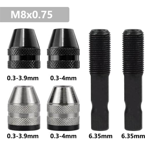 M8x0.75 Multi Drill Chuck Keyless For Dremel Rotary Tools Diameter 17mm Mini Multi Keyless Drill Chuck Universal Chuck Dril