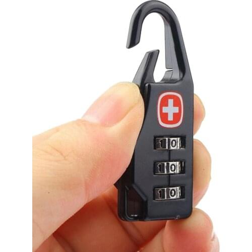 Portable Alloy Mini Lock Padlock Safe Combination Code Lock Padlock for Luggage Zipper Backpack Travel Luggage Anti-theft