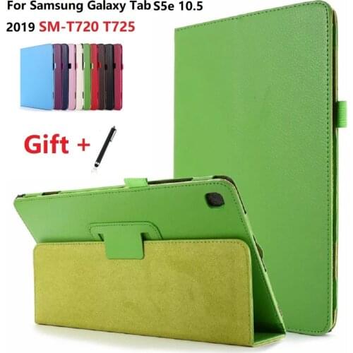 Folding Tablet case for Samsung Galaxy Tab S5e 10.5 T720 T725 2019 Funda Stand for TAB S5E 10.5 SM-T720 Cover with + Free stylus