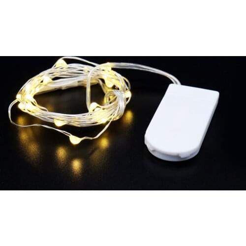 2M 3M 5M Copper Silver Wire LED Christmas Tree String Lights Waterproof Holiday Lighting For Fairy Wedding Party Decoration