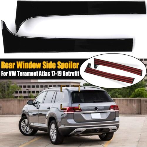 Rear Window Side Spoiler Spoiler Canard Canards Splitter For VW Teramont Atlas 2017 2018 2019 Retrofit Windshield Trim Sticker