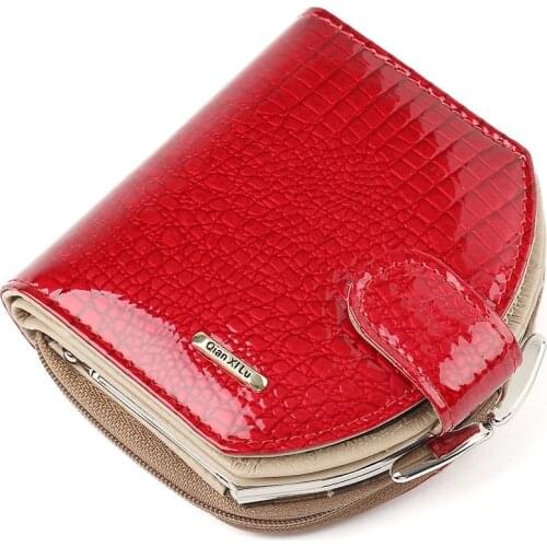 Genuine Leather Women Wallets Women Clutch Coin Purse Small Short Wallet Girls Ladies Mini Card Holder Purses Money Bag