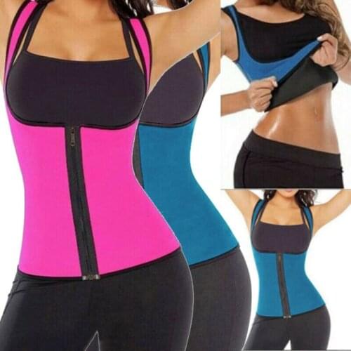 Women Slimming Sheath Waist Trainer Workout Fitness Corset Shapewear Sweat Weight Loss Body Shaper Modeling Vest Tops 2020 Hot