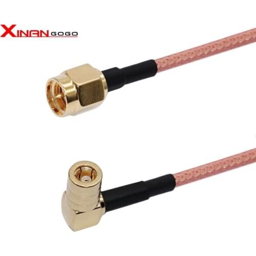 1Pcs SMA Male to SMB Female RF Connector 90 Right Angle RG316 Cable