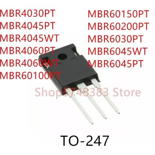 10PCS MBR4030PT MBR4045PT MBR4045WT MBR4060PT MBR4060WT MBR60100PT MBR60150PT MBR60200PT MBR6030PT MBR6045WT MBR6045PT TO-247