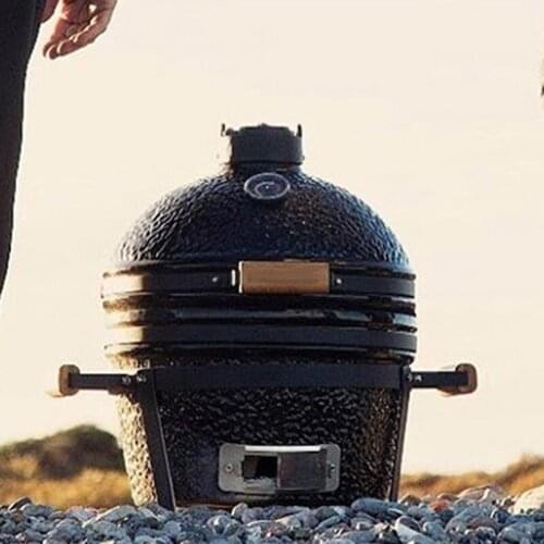 13" Courtyard Household BBQ Grill Outdoor Portable Charcoal Braised Oven Garden Egg Barbecue Grill Ceramics Smoked Furnace