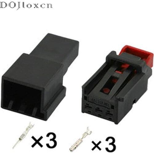 1/5/10/20Set 3 Pin Automobile Black Male Female Connector 7N0972703 For AUDI Volkswagen Tiguan Tail Lamp Socket DJ7034-1.5-11/21