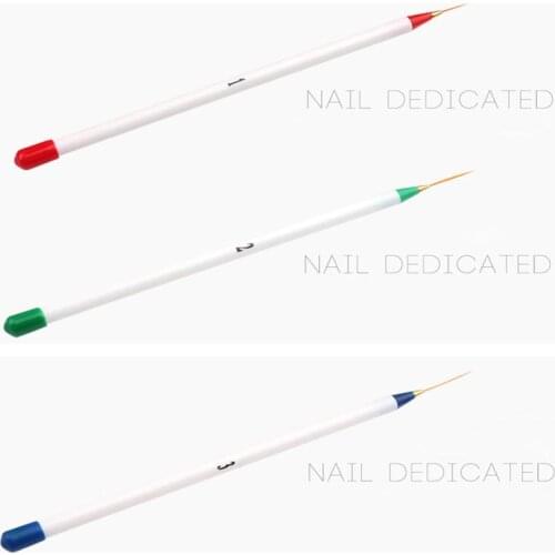 3PCS/Set Acrylic Painting Pen Fine Hand Painted Thin Hook Line Pen Drawing Art Pen Paint Brush Nylon Brush Art Supplies