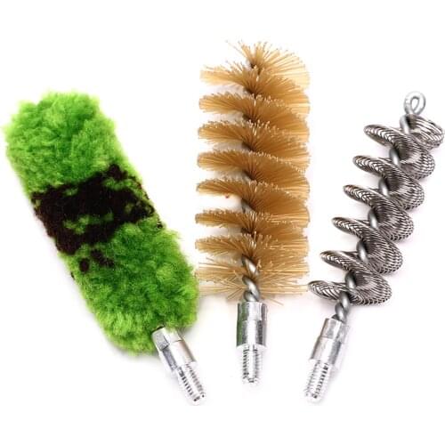 3Pcs/set Gun Cleaning Kit Tube Brush Head Clean Brush Tool Set For Professional 12G Gun Brush Tool Hunting Accessories