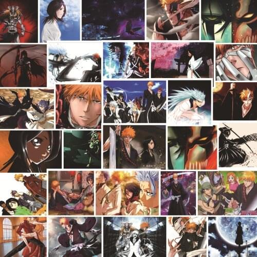 30pcs/lot BLEACH Stickers Japanese Anime Stickers For Laptop Refrigerator Luggage Motorcycle Phone Skateboard Kids Toys