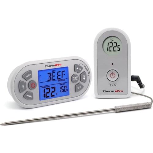 ThermoPro TP-21 Wireless Remote Digital Kitchen Cooking Food Meat Thermometer with Probe for BBQ Smoker Grill Oven