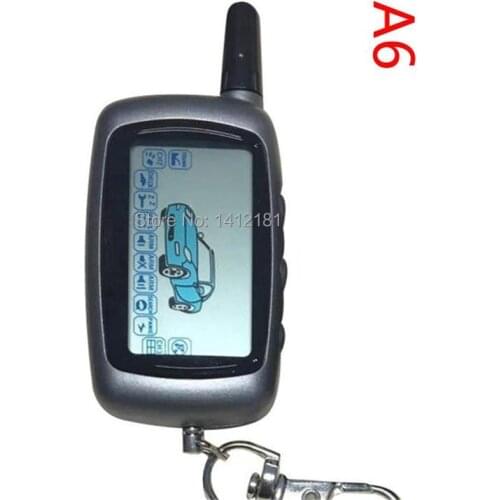 10 PCS/lot Russian A6 Key Fob Chain For 10PCS Starline A6 LCD Remote Control 2 Way Two Way Car Alarm System A6 Keychain Trinket