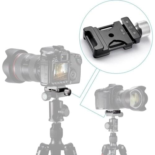 Quick Release Clamp 38mm Aluminum Screw Knob Clamp Compatible with Arca-Swiss QR Plate studio photo photography accessories