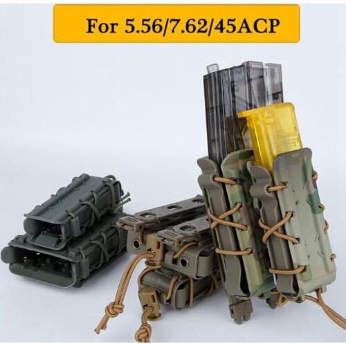 Military Rifle Magazine Pouches Quick Release Airsoft Mag Holster Case for 5.56 7.62 mm Pistol 9mm Molle Mag Pouch Hunting