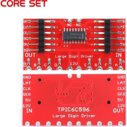 DC 5V TPIC6C596 Large Digit Driver Drive 6.5" 7-Segment LED Display Module for Andrino Diy Kit Electronic PCB Board Module