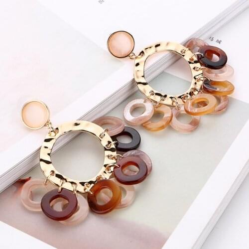 Earings Longtassel Earrings Acrylic Brincos For Women Earring Pendientes Oorbellen Boho Bohemian Ashion Jewelry Brinco Earing