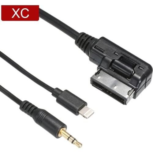 For Audi VW MMI AMI MDI Music Interface Cable Connector 3.5MM AUX Adapter For VW For IPhone 6 6s 7 8 X Plus Car Accessory