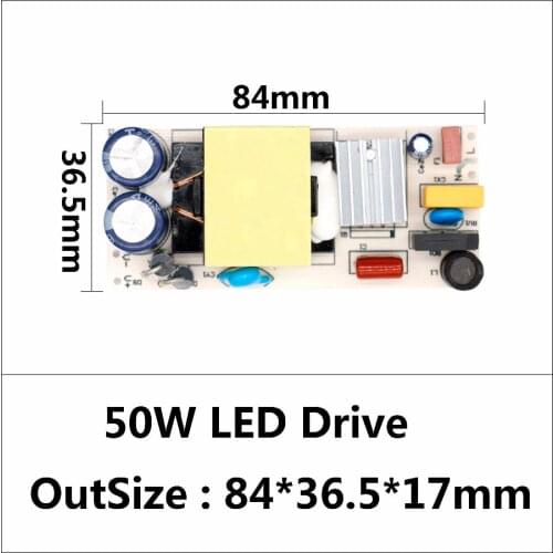 LED Driver 20W 30W 50W High Power Factor Power Supply Constant Current Automatic Voltage Control Lighting Transformers
