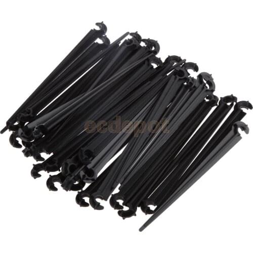 Hook Fixed Stem Support Stake Compatible with 4/7 Drip Irrigation Water Hose 100PCS