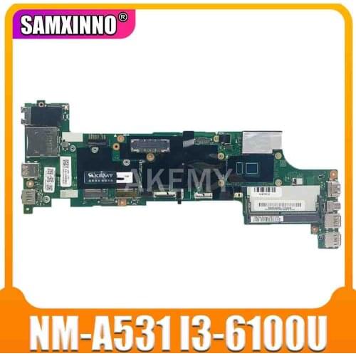 FRU 00UP189 01EN192 01HX026 For Lenovo ThinkPad X260 notebook motherboard BX260 NM-A531 CPU i3-6100U 100% test work