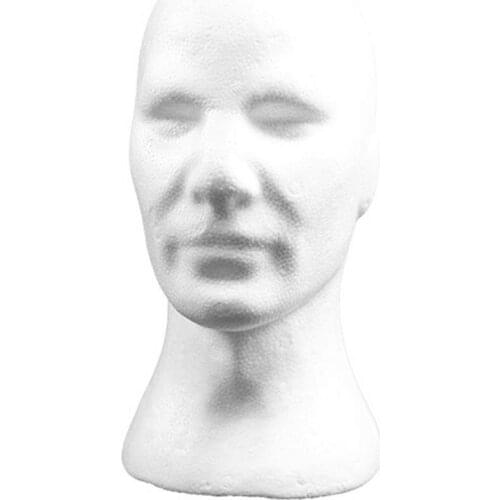 Male Mannequin Head DIY Props Headwear Display Mold Foam Head Model Hat Holder Styrofoam Head foam head for wig Women