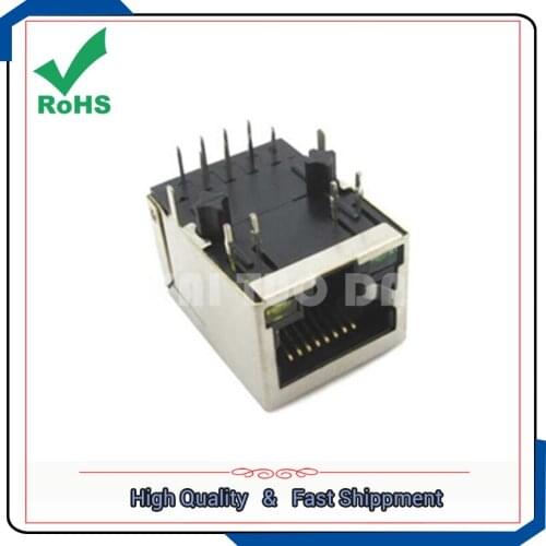 HLJ-6115ANL RJ45 socket with transformer with LED lights with POE function
