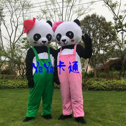Chinese Giant Panda Mascot Costume Christmas Cosplay Mascot Panda Animal Mascot Costume for Adult